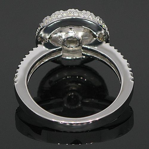 14K White Solid Gold Diamond Engagement Ring 2.32 Ctw