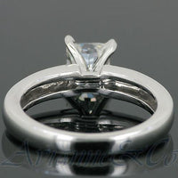 Thumbnail for 14K White Solid Gold Diamond Solitaire Engagement Ring 0.95 Ctw