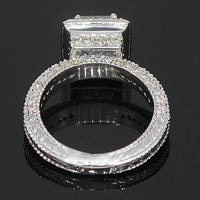 Thumbnail for 14K White Solid Gold Elegant Diamond Engagement Ring 1.93 Ctw