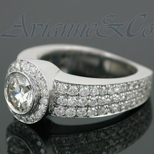 14K White Solid Gold Mens Diamond Ring 5.08 Ctw