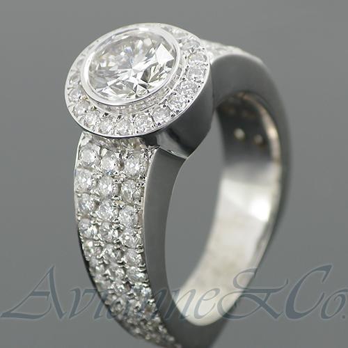 14K White Solid Gold Mens Diamond Ring 5.08 Ctw