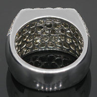 Thumbnail for 14K White Solid Gold Mens Diamond Ring 5.50 Ctw
