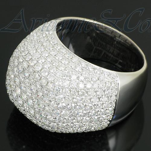 14K White Solid Gold Mens Diamond Ring 7.93 Ctw