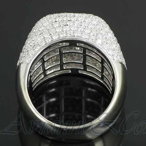 14K White Solid Gold Mens Diamond Ring 7.93 Ctw