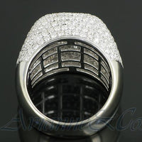 Thumbnail for 14K White Solid Gold Mens Diamond Ring 7.93 Ctw