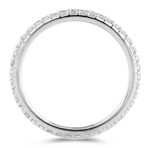 14K White Solid Gold Womens Diamond Bridal Ring Set With EGL Certified Pear Shaped Diamond 2.14 Ctw