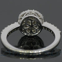 Thumbnail for 14K White Solid Gold Womens Diamond Cocktail Ring 0.63 Ctw
