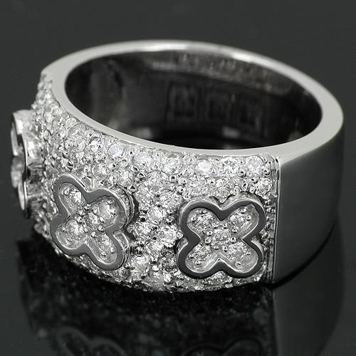 14K White Solid Gold Womens Diamond Ring 1.09 Ctw