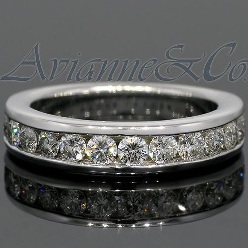 14K White Solid Gold Womens Diamond Wedding Ring Band 1.00 Ctw