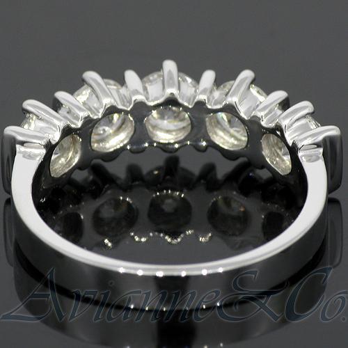 14K White Solid Gold Womens Diamond Wedding Ring Band 2.01 Ctw