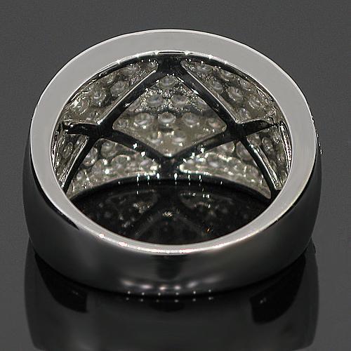 14K White Solid Gold Womens Diamond Wedding Ring Band 2.79 Ctw