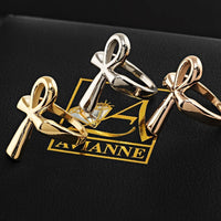Thumbnail for 14k Yellow Gold Ankh Ring