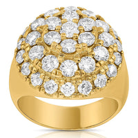Thumbnail for 14k Yellow Gold Clarity Enhanced Diamond Pinky Ring 3.25 Ctw