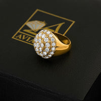 Thumbnail for 14k Yellow Gold Clarity Enhanced Diamond Pinky Ring 3.25 Ctw