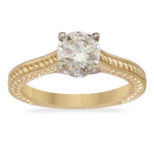 14k Yellow Gold Diamond Engagement Ring 1.33ctw