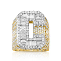 Thumbnail for 14K YELLOW GOLD DIAMOND INITIAL C RING 10.05 CTW