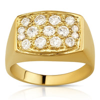 Thumbnail for 14K Yellow Gold Mens Diamond Ring 2.50 Ctw