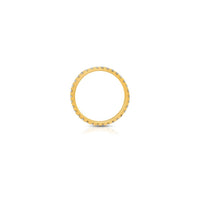 Thumbnail for 14K Yellow Gold Two Row Eternity Diamond Band 1.25 Ctw