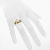 Thumbnail for 14K Yellow Solid Gold Beautiful Diamond Engagement Ring 1.85 Ctw