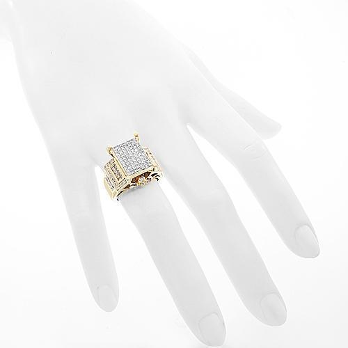 14K Yellow Solid Gold Diamond Engagement Ring 2.58 Ctw