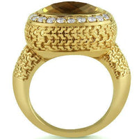 Thumbnail for 14K Yellow Solid Gold Diamond Mens Champagne Citrine Ring 4.70  Ctw