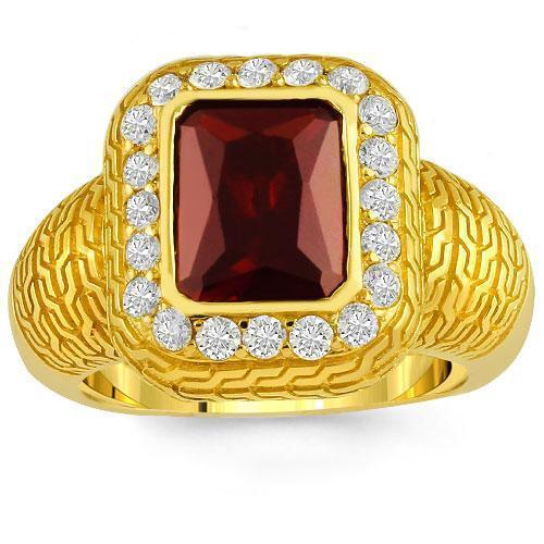 Celtic Ruby Round Center Stone Engagement 14K Rose Gold Ring Wedding R -  Giliarto