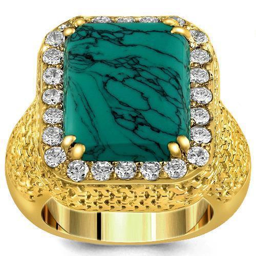 Fashion Square Red Crystal Stone Mens Ring Cross Design Gold Tone Signet Rings  Men Jewelry Accessories | Wish
