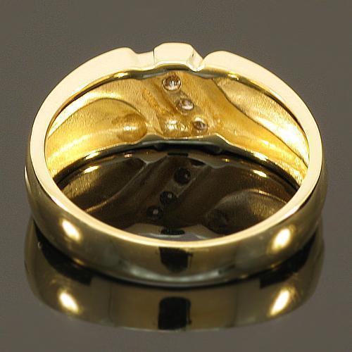 14K Yellow Solid Gold Lovely Womens Diamond Wedding Ring Band 0.15 Ctw