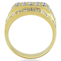 Thumbnail for 14K Yellow Solid Gold Mens Diamond Pinky Ring 4.00 Ctw