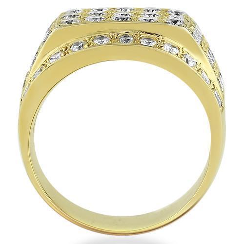 14K Yellow Solid Gold Mens Diamond Pinky Ring 4.00 Ctw