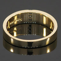 Thumbnail for 14K Yellow Solid Gold Mens Diamond Wedding Ring Band 0.15 Ctw