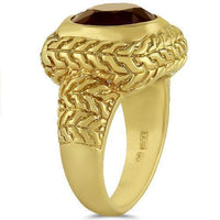 Thumbnail for 14K Yellow Solid Gold Mens  Ruby Pinky Ring 9.00 Ctw