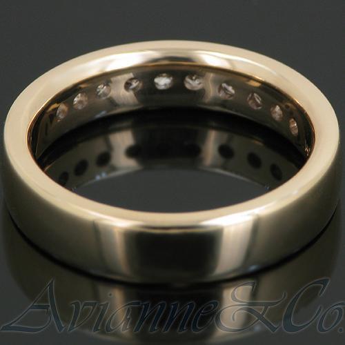 14K Yellow Solid Gold Womens Diamond Wedding Ring Band 0.41 Ctw