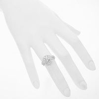 Thumbnail for 18K White Solid Gold Diamond Engagement Ring 2.33 Ctw