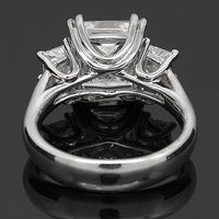 Thumbnail for 18K White Solid Gold Diamond Engagement Ring 5.63 Ctw