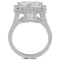 Thumbnail for 18K White Solid Gold GAI Certified Diamond Engagement Ring 13.19 Ctw