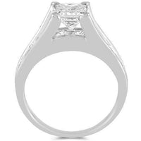 Thumbnail for 18K White Solid Gold IGI Certified Diamond Engagement Ring 2.01 Ctw