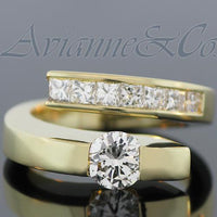 Thumbnail for 18K Yellow Solid Gold Womens Diamond Ring 1.75 Ctw