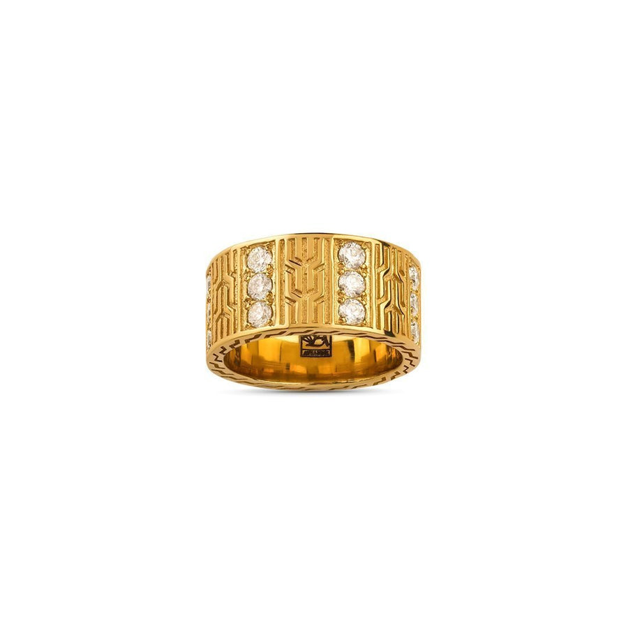 Avianne Diamond Wedding Band in 14k Yellow Gold 3.95 Ctw