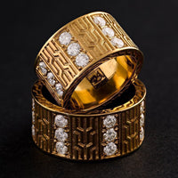 Thumbnail for Avianne Diamond Wedding Band in 14k Yellow Gold 3.95 Ctw