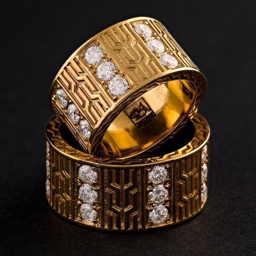 Avianne Diamond Wedding Band in 14k Yellow Gold 3.95 Ctw