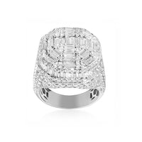 Thumbnail for White Baguette ring in 14k White Gold 5.75 ctw