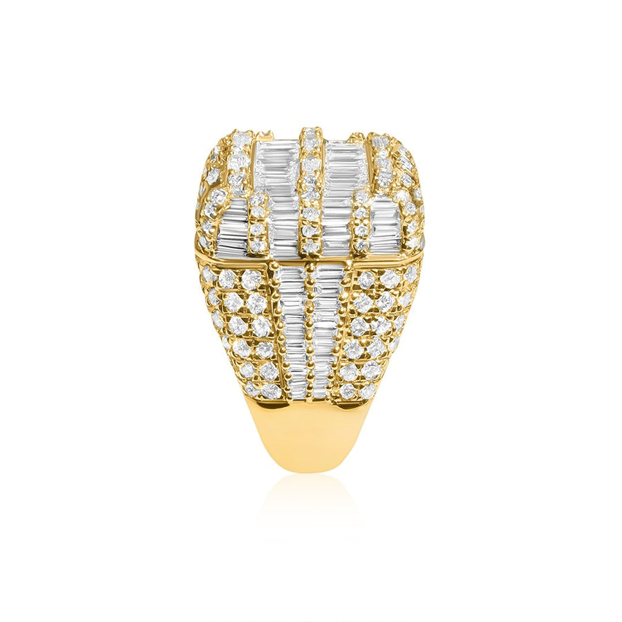 Yellow Baguette ring in 14k Yellow Gold 5.65 ctw