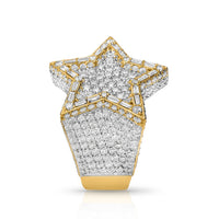 Thumbnail for Star ring with Baguettes in 14k Gold 7 Ctw