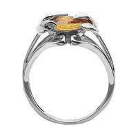 Thumbnail for Citrine Gemstone Ring in Yellow Solid Gold