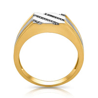 Thumbnail for Anillo clásico de diamantes de oro amarillo de 14 k de 0,1 quilates 