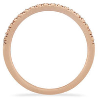 Thumbnail for Rose Classic Diamond Wedding Band in 14k Rose Gold 0.35 Ctw