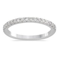 Thumbnail for Classic Diamond Wedding Ring Band in 14k White Gold 0.30 Ctw