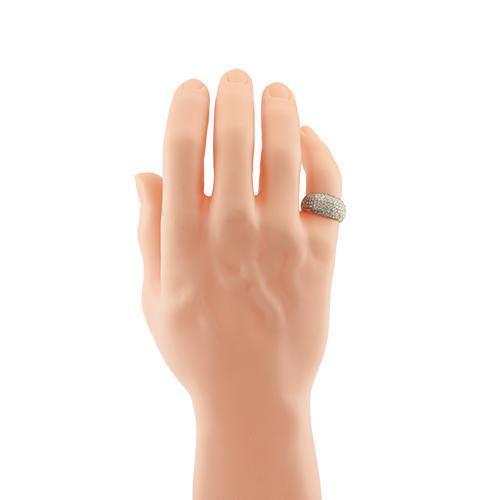 Classic Pave Diamond Cocktail Ring in 14k Yellow Gold 1.90 Ctw