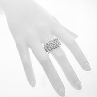 Thumbnail for Cluster Prong Set Mens Diamond Ring 2.11 Ctw 10k White Gold